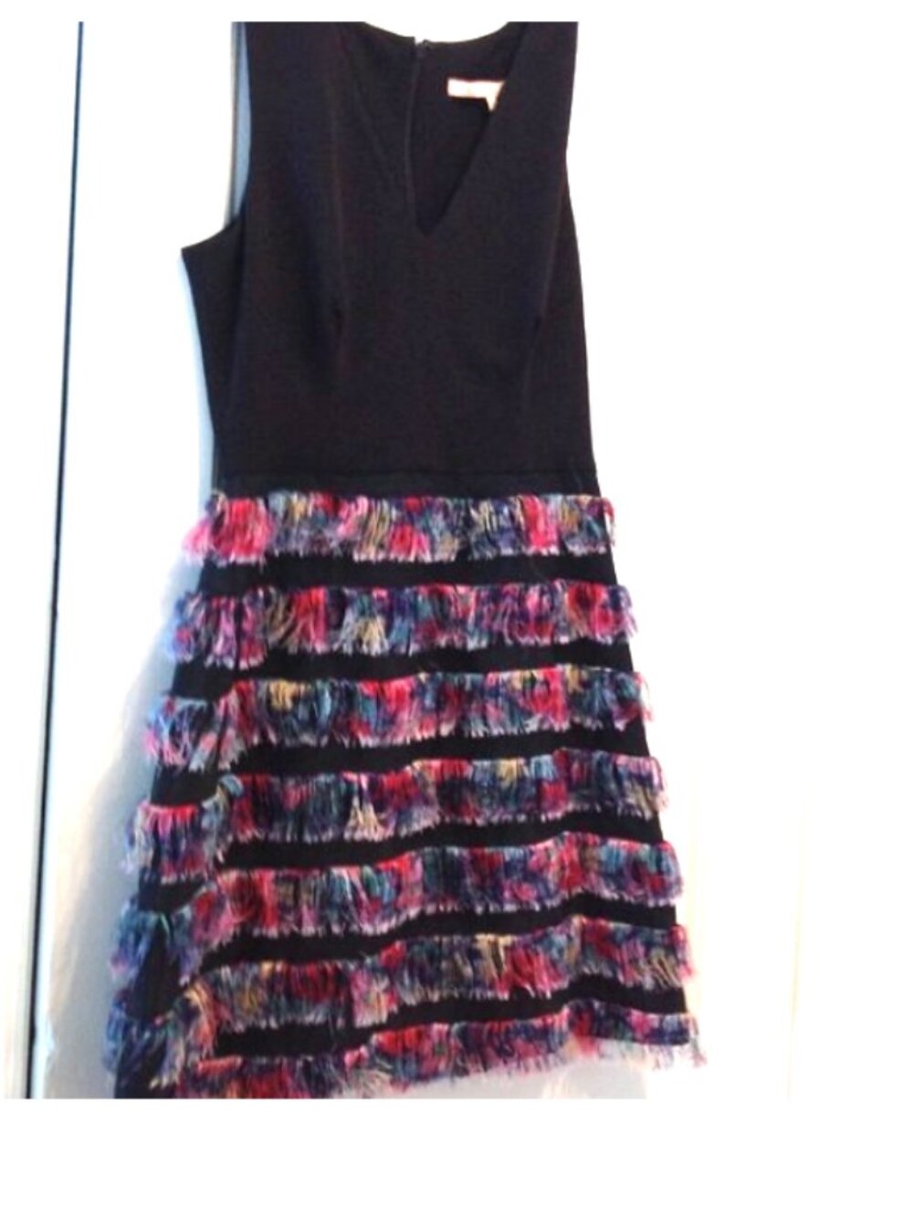 Anthropologie Hutch Black Parker Multicolor Fringes Feminine Romantic Whimsigoth
